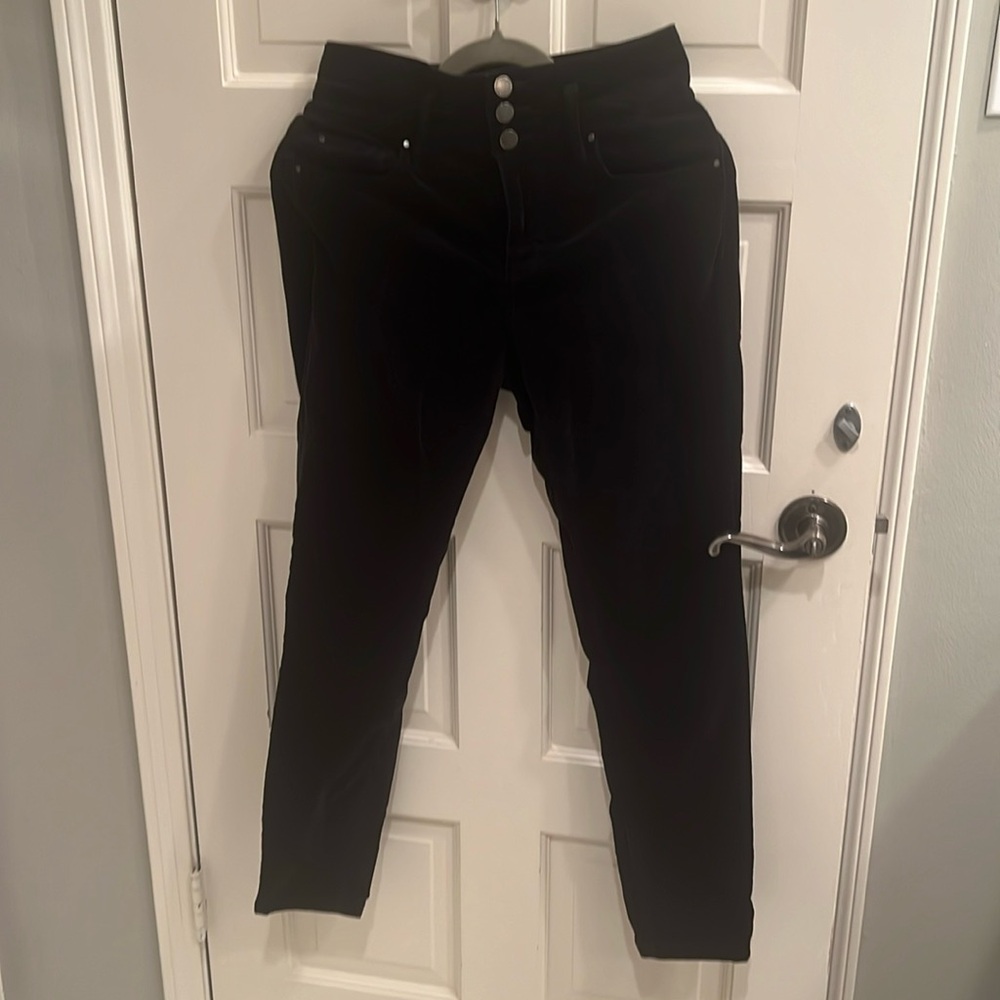 Black velvet Ann Taylor curvy fit jeans